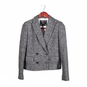 J. Crew Gray Double-Breasted Blazer
